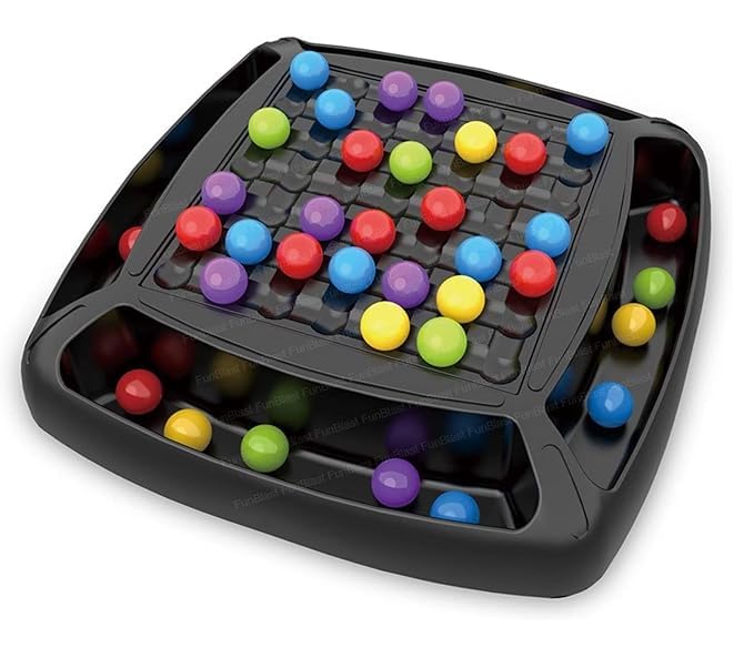 Candy Crush Rainbow Ball Chess Board Game – Puzzle Matching Game 2-4 Players-120 color balls