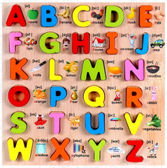 Capital ABCD - 3D Number Board with picture print
