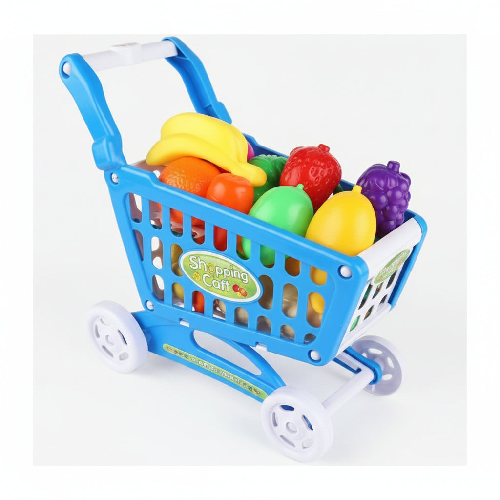 My Groceries Purchase Mini Realistic Shopping Cart Toy for Kids