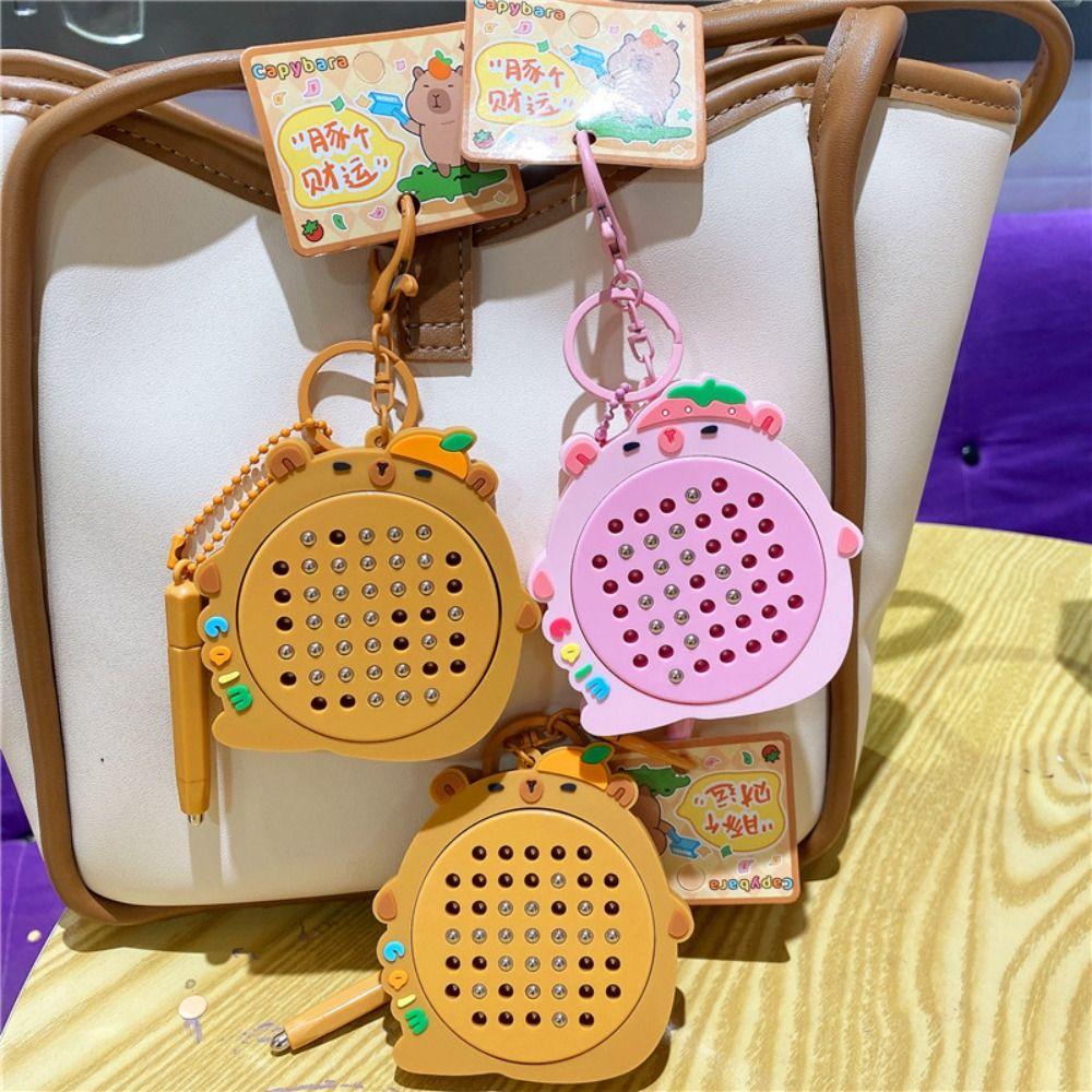 Capybara Magnetic Drawing Board Keyring DIY Drawing Toy - stress Relieving Toy