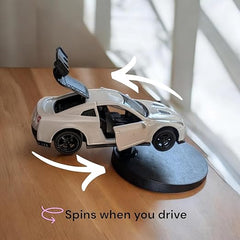 Car Dashboard Decoration Movable Spinning Car Ornament Rotating PVC Showpiece for Tabletop or Car Interior Styling-Any 1