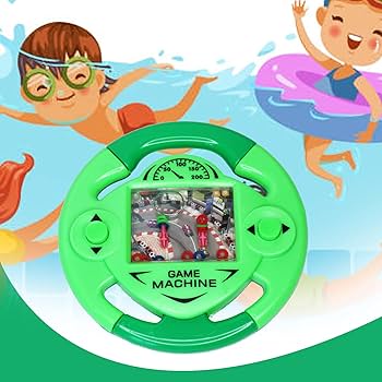 Car Steering Wheel Water Game Toys Wonderful Toys for Kids Dual Hand Play Water Ring Game