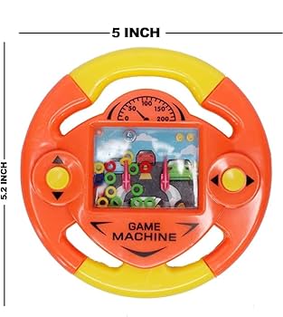 Car Steering Wheel Water Game Toys Wonderful Toys for Kids Dual Hand Play Water Ring Game