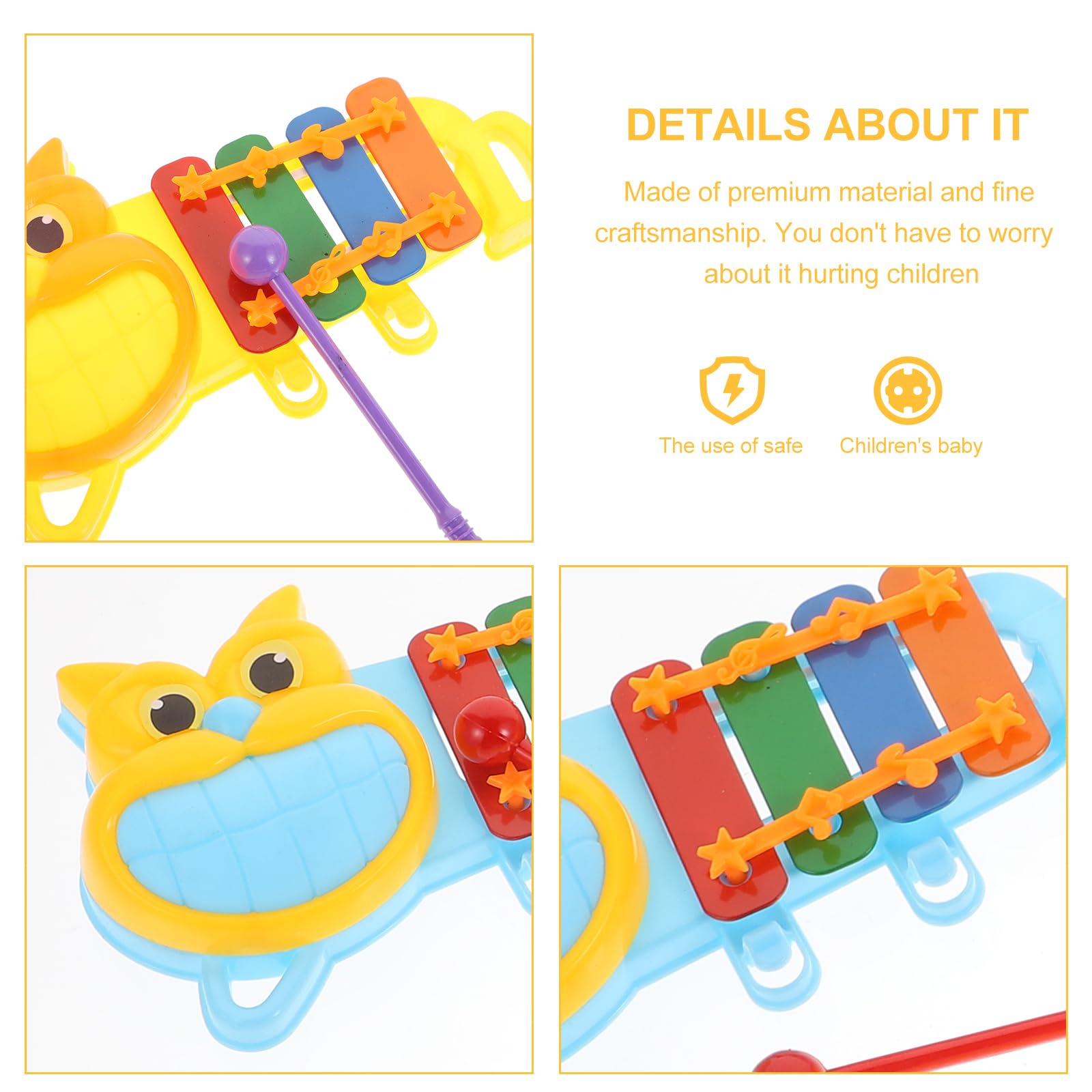 Cartoon 4 Notes Xylophone - Assorted Design - Any 1 Random