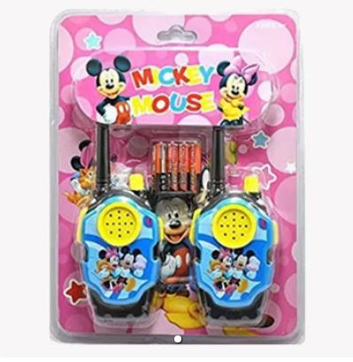 Cartoon Kids Walkie Talkie - Any Random Theme will be dispatched including Batteries