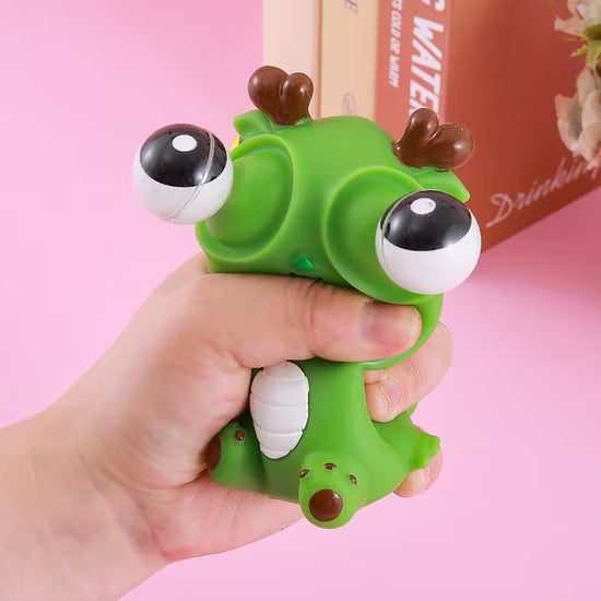 Cartoon Pop up Eye Lighting silicon Toy - Any 1 Random squishy toy