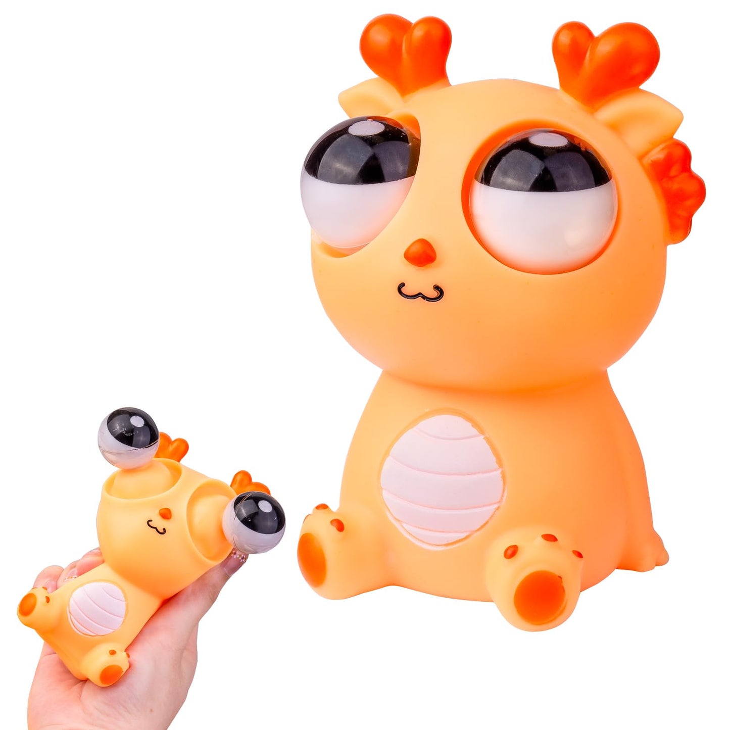 Cartoon Pop up Eye Lighting silicon Toy - Any 1 Random squishy toy