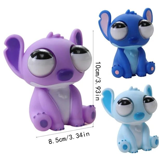 Cartoon Pop up Eye Lighting silicon Toy - Any 1 Random squishy toy