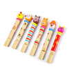 Cartoon Wooden Push whistle with unique sound - Fipple whistle Any 1 piece