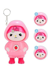 Cartoon Face Changing keychain Doll  spin Keychain - Any 1 Random