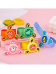 Cartoon Fidget Spinner Bracelet Wrist Band with LED Light and Silicon Strap- Any 1