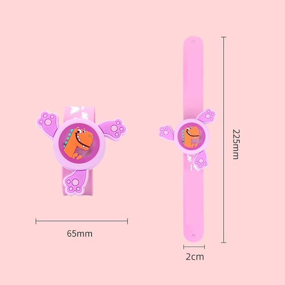 Cartoon Fidget Spinner Bracelet Wrist Band with LED Light and Silicon Strap- Any 1
