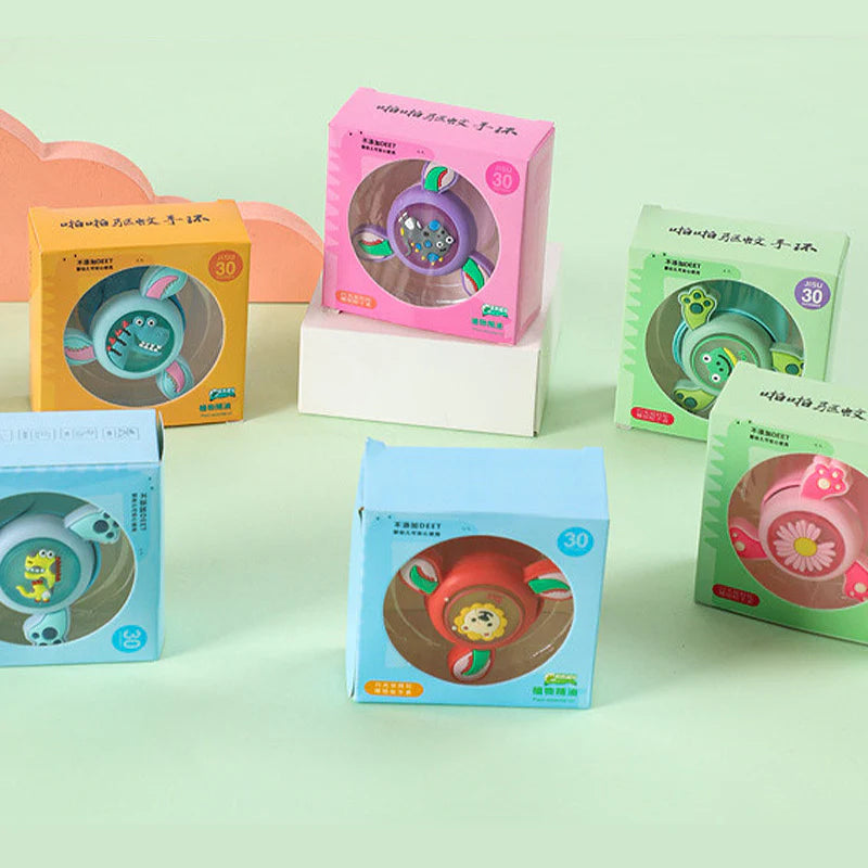 Cartoon Fidget Spinner Bracelet Wrist Band with LED Light and Silicon Strap- Any 1