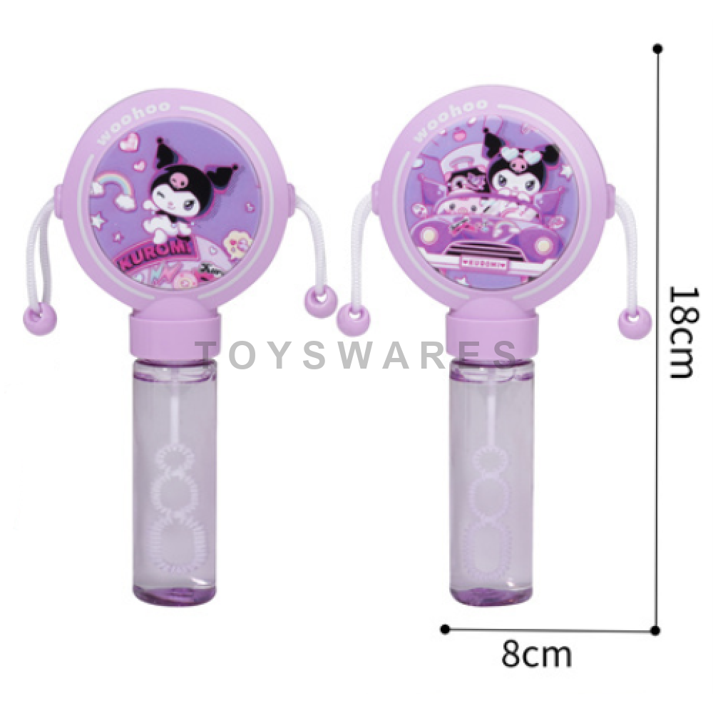 Cartoon Rattle Drum Bubble Wand Toy Set - Any 1