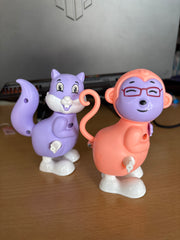 Chinku Minku 2 Pieces Key operated Toys - Random Colors Monkey and Squirrel Toy