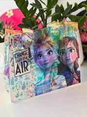 Clear Tote Bag, Holographic Rainbow Shopping Bag- Any Random print  1 Piece