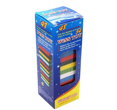 Colorful Zenga Stack it pack it and go - small ( 48 pieces ) wiss toy
