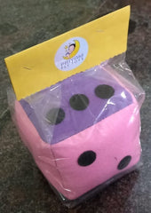 Colorful & Large Felt Fabric Dice (5x5inches) pack of 1 Soft & Spongy Dice For Indoor & Outdoor Play