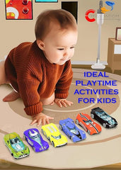 Colour Changing Alloy Cars Set, Hot Water Activated, Die Casr Car - Pack of 6 colour shifting car