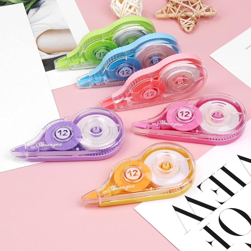 Correction Tape 12 Meter X 5 MM Whitener for Correction