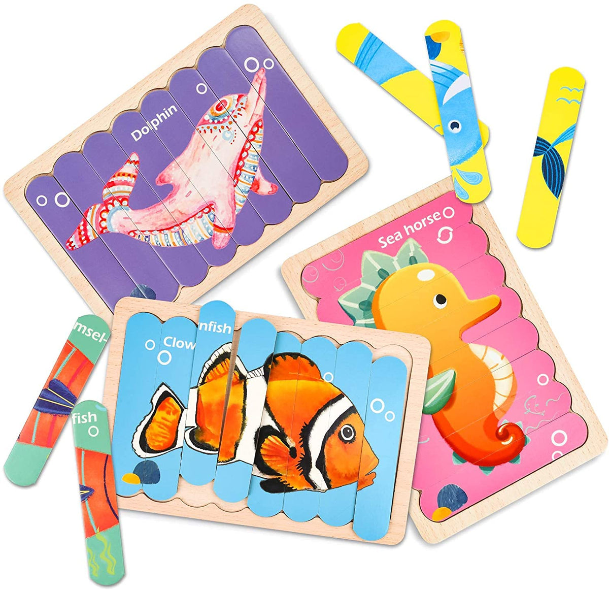 Creative Strip Puzzle - Two sided Wooden Jigsaw Puzzle