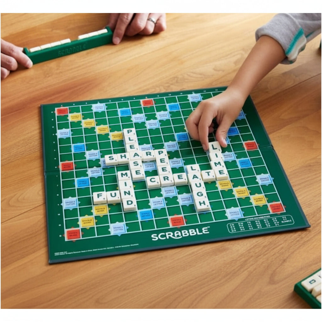 Scrabble Crossword Board Game - Educational, Word Games,Letters Game