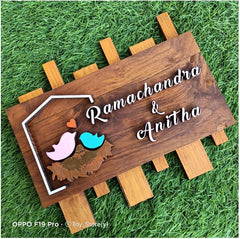 Customised Home Nesting Name Board For House