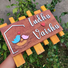 Customised Home Nesting Name Board For House