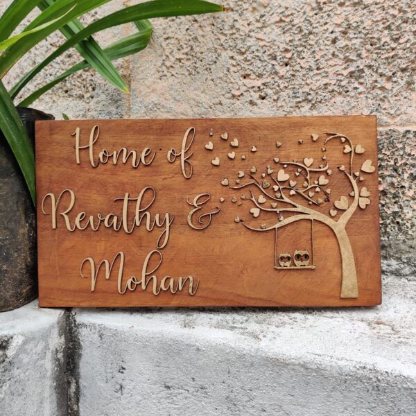 Customised Name Board - Tree model