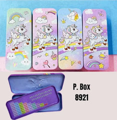 Cute Cartoon Character Double-layer Pencil box pencil case Metal