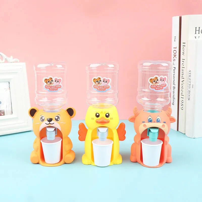 Cute Cartoon Vibrant Toy-Like Mini Water Dispenser Bottle Cooler Drinking Stand -Any 1