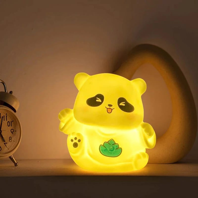 Cute Green Leaf Panda Light Lamp-1 pc