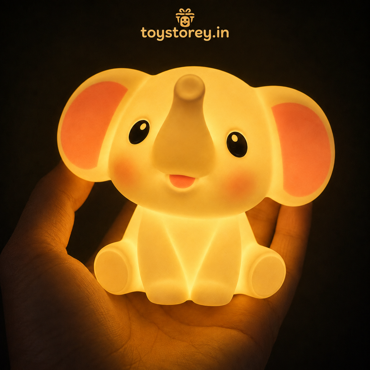 Cute Mini Baby Elephant Light Lamp - 1 piece