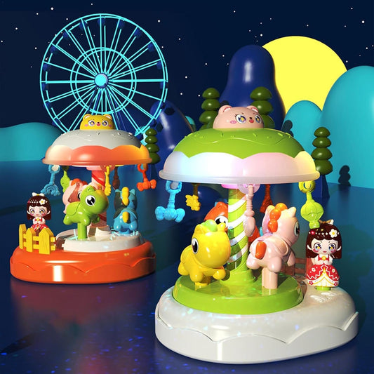 Cute Mini Merry Go Round Carousel Toy,Carousel Toy - Early Education Toys-Any 1