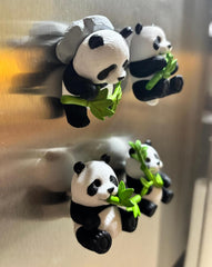 Cute Pandas Miniature 3D Fridge Magnet - Any 1