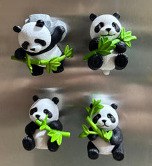 Cute Pandas Miniature 3D Fridge Magnet - Any 1