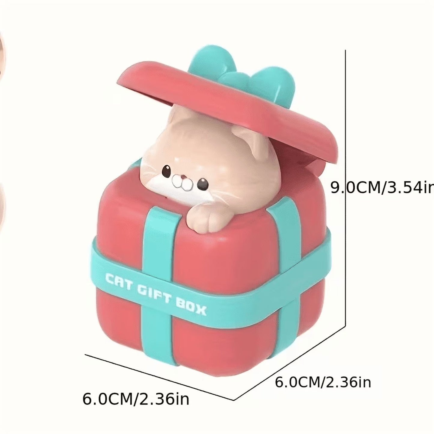 Cute Press & Go Gift Box Cat Toy Cars – Push & Go Action, Durable Plastic Toddler Toy, Indoor & Outdoor Play Any 1