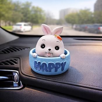 Cute Shaking Head Mini Showpiece for Car Interior Decor-Random Model