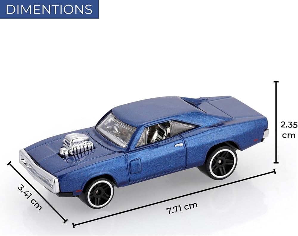 DC Jams 1:64 Scale Blue Dodge Challenger - Any 1