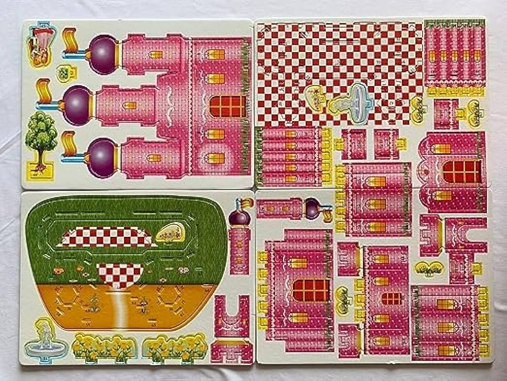 Any 1 DIY 3D Puzzle Building Set -Easy-to-Assemble Architecture Toy for Kids, Best Return Gift (Multicolor, 4 Sheets)
