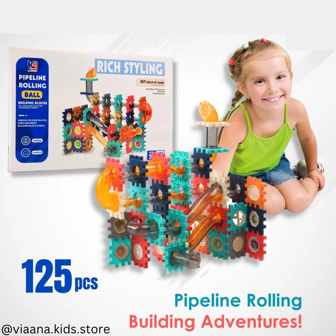 DIY Build By Hand - Colorfull Pipeline And Creative Construction