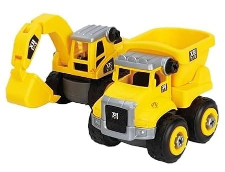 DIY Medium Size Unbreakable Construction Set Truck Toy JCB Toys Dumper Toy Vehicles Truck for 3+ years
