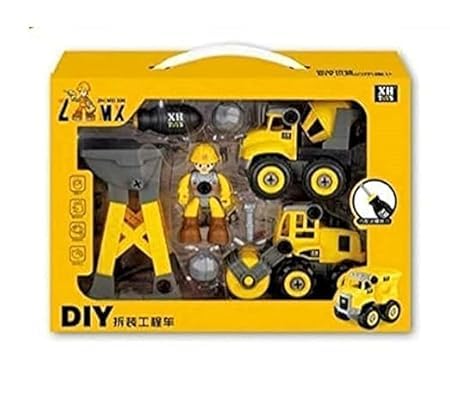 DIY Medium Size Unbreakable Construction Set Truck Toy JCB Toys Dumper Toy Vehicles Truck for 3+ years