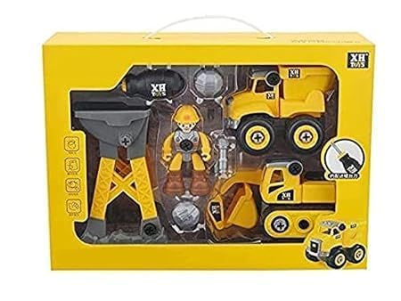 DIY Medium Size Unbreakable Construction Set Truck Toy JCB Toys Dumper Toy Vehicles Truck for 3+ years