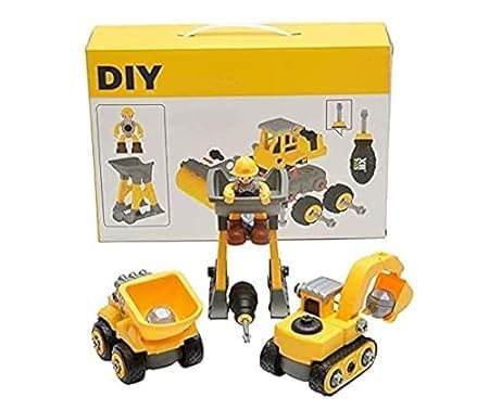 DIY Medium Size Unbreakable Construction Set Truck Toy JCB Toys Dumper Toy Vehicles Truck for 3+ years