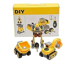DIY Medium Size Unbreakable Construction Set Truck Toy JCB Toys Dumper Toy Vehicles Truck for 3+ years