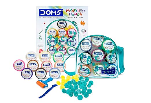 DOMS Spell N Count Modelling Dough| 10 Shades (250 gm)