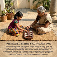 Dark Brown Special Wooden pallanguli Big premium - Without Choli