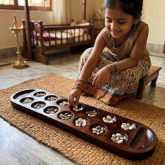 Dark Brown Special Wooden pallanguli Big premium - Without Choli