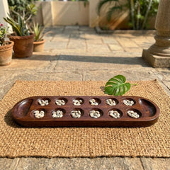Dark Brown Special Wooden pallanguli Big premium - Without Choli